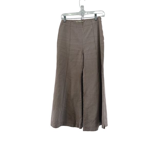 Acne Studios Pink Wide Leg Cropped Cotton Pants, Size 36 - Preowned - Picture 1 of 4